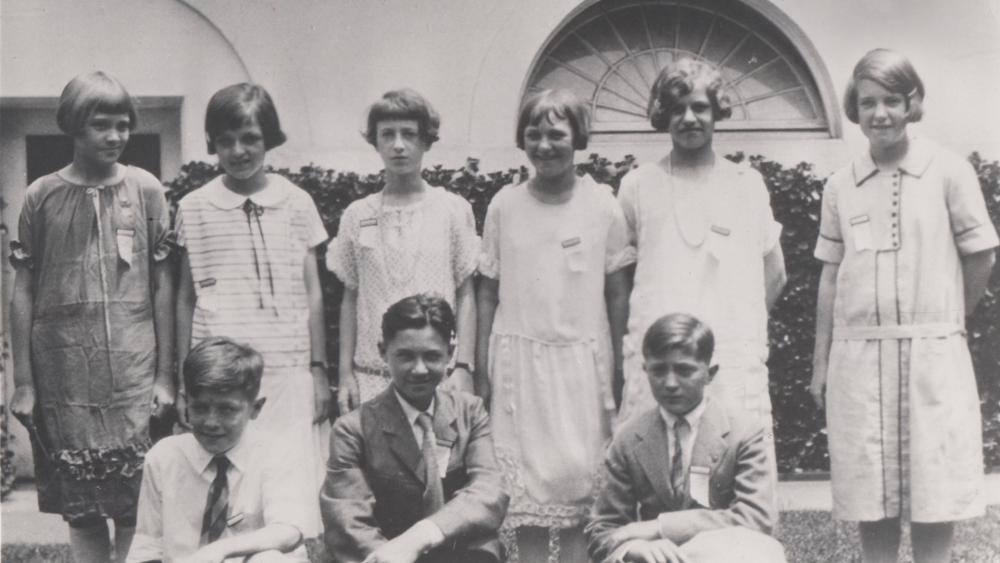 1925 National Spelling Bee Finalists at the White House